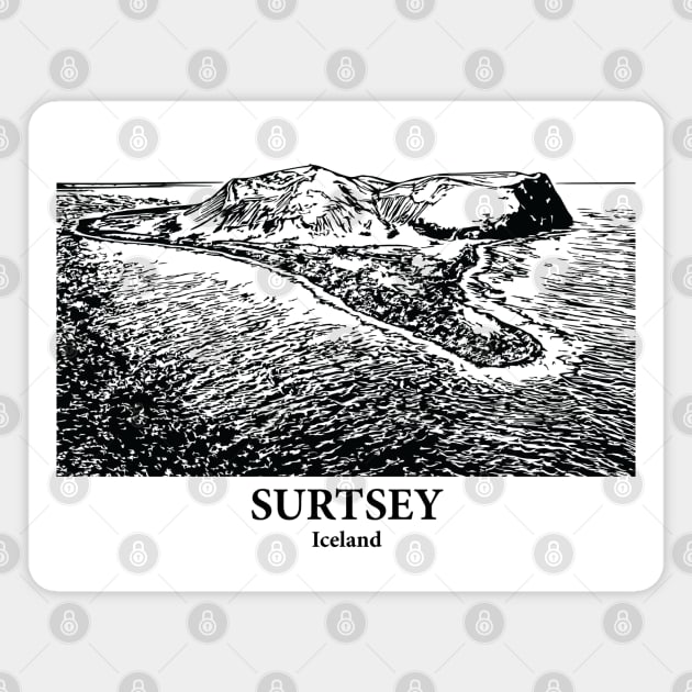 Surtsey - Iceland Magnet by Lakeric